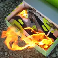 Nike Air Max 90 burnt in their box